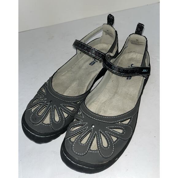 Jambu Wildflower Encore Wmn's Sz 9M Grey/Floral Designs‎ Shoes New - Picture 1 of 7
